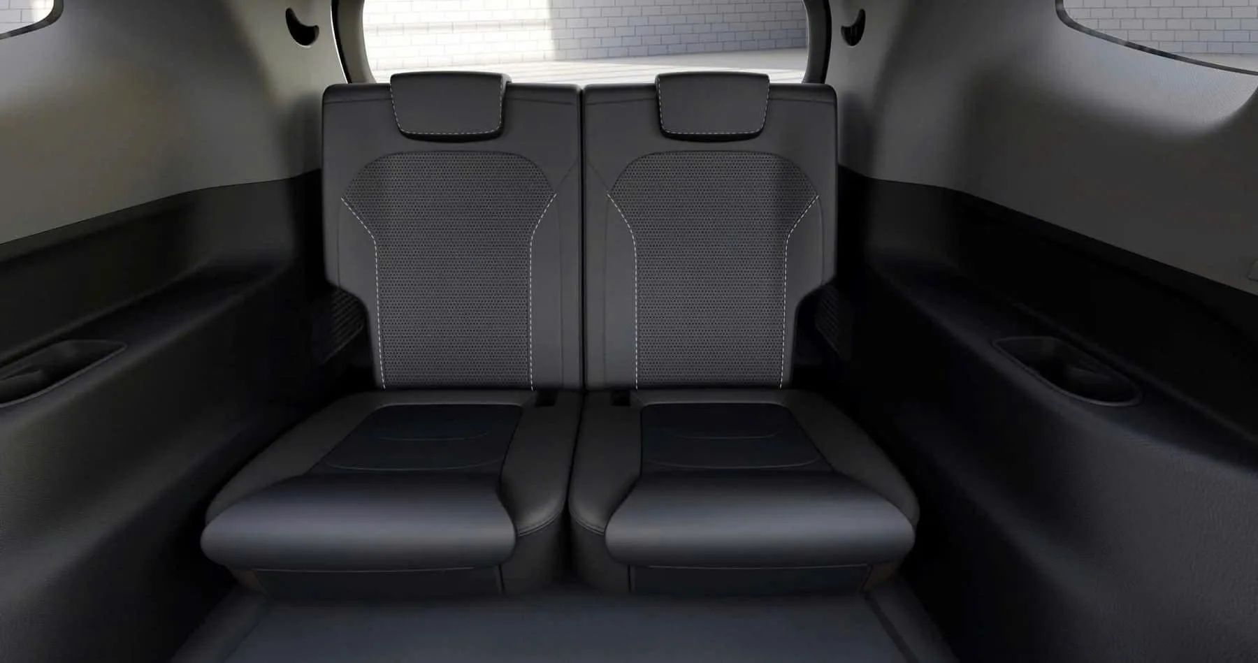 VinFast Limo Green — Third row, with its own cup holders